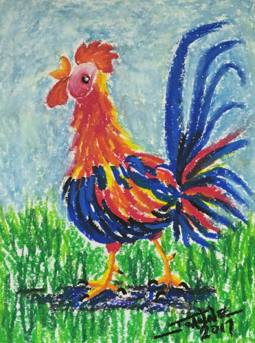 Rooster copyright Joanne Howard 2017