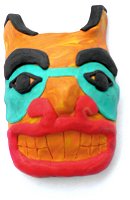 First Nations Mask Sculpture copyright Joanne Howard 2000